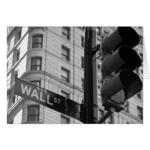 Wall Street New York Blank Card