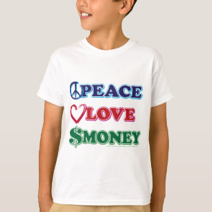 Wall Street/Peace Liebe Money T-Shirt