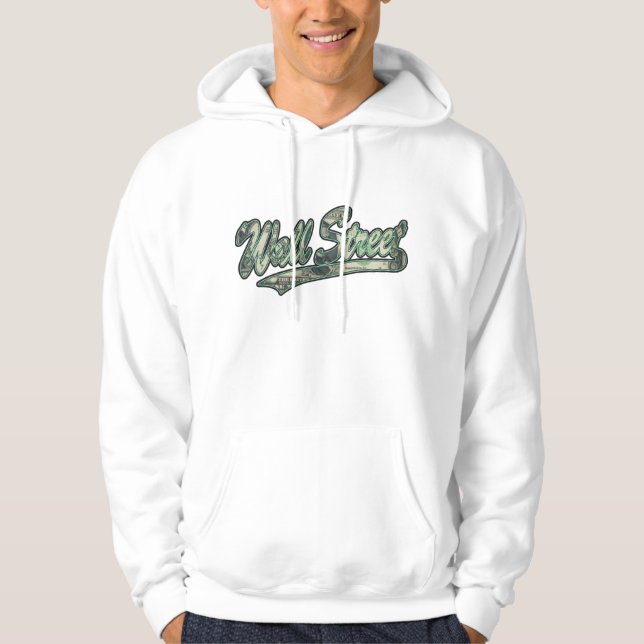 Wall Street-Skript für Schwarze Kopie Hoodie (Vorderseite)
