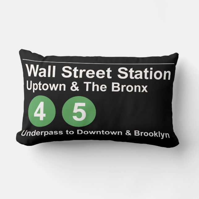 Wall Street Station Lendenkissen (Vorderseite)