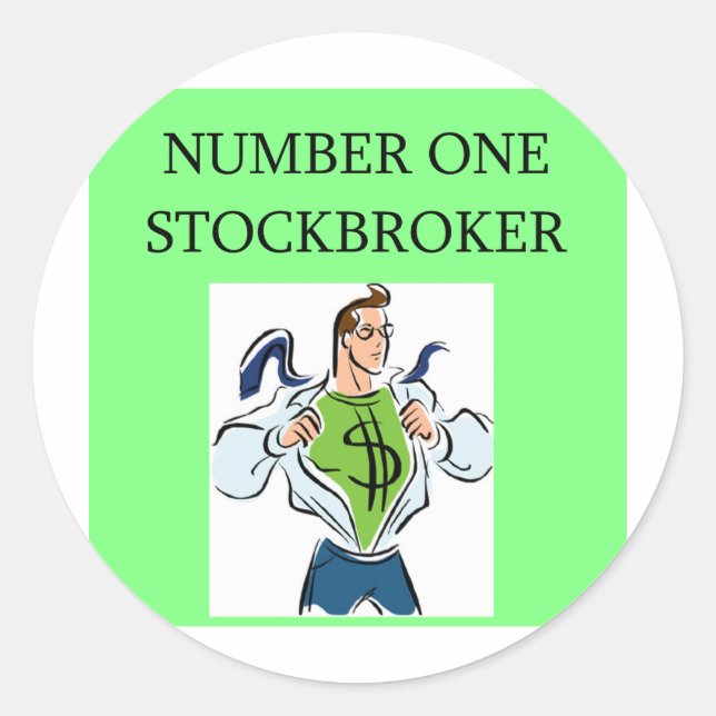 Wall Street Stock Runder Aufkleber (Vorderseite)