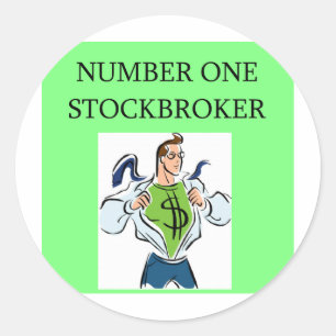 Wall Street Stock Runder Aufkleber