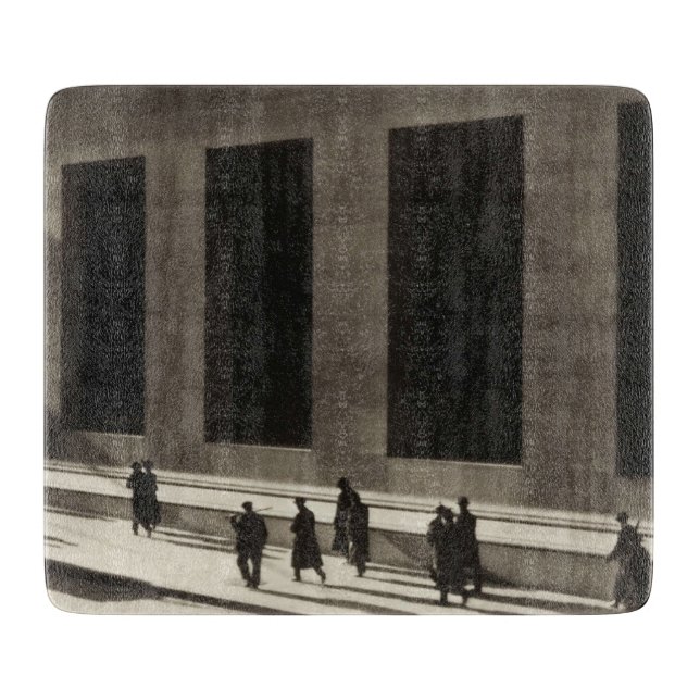 Wall Street (von Paul Strand, 1915) Schneidebrett (Vorderseite)