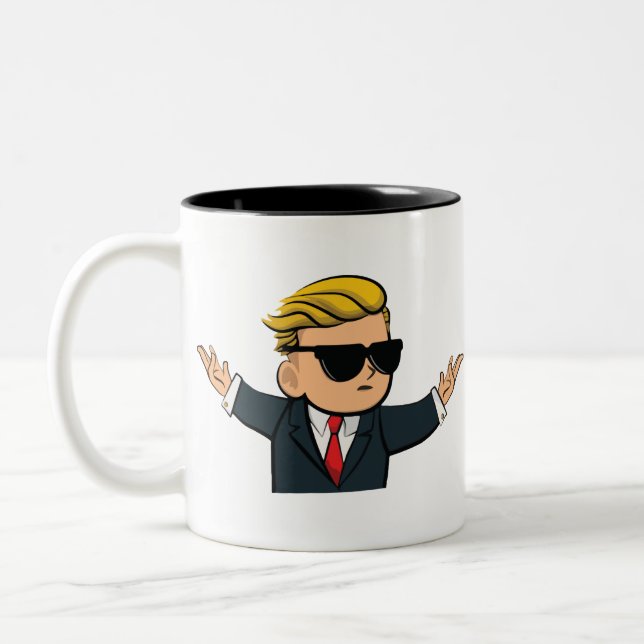 Wall Street-Wetten-Typ Zweifarbige Tasse (Links)
