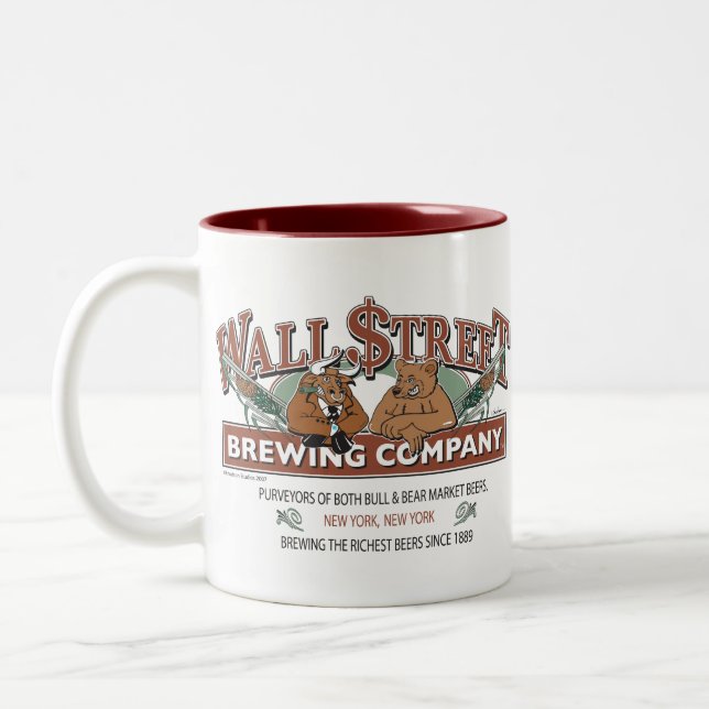 WALL-STRRET-BREWING- ZWEIFARBIGE TASSE (Links)