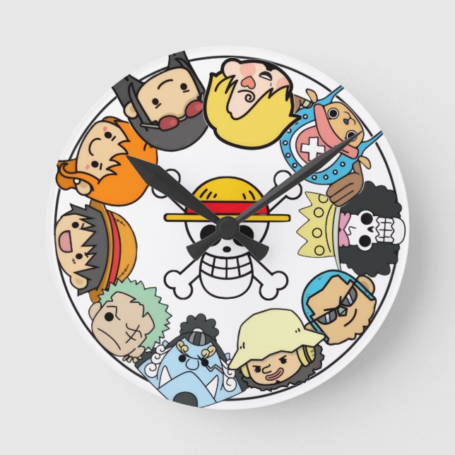 Wall-Uhr - Anime-Thema Runde Wanduhr (Vorderseite)
