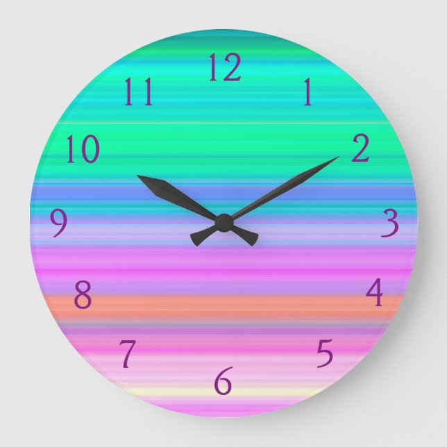 Wall-Uhr für Tropenkanäle Große Wanduhr (Vorderseite)
