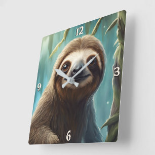 Wall-Uhr Quadratische Wanduhr