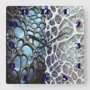 Wall-Uhr Quadratische Wanduhr