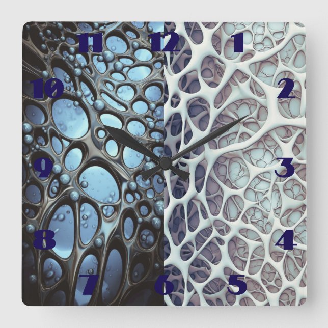 Wall-Uhr Quadratische Wanduhr (Vorderseite)