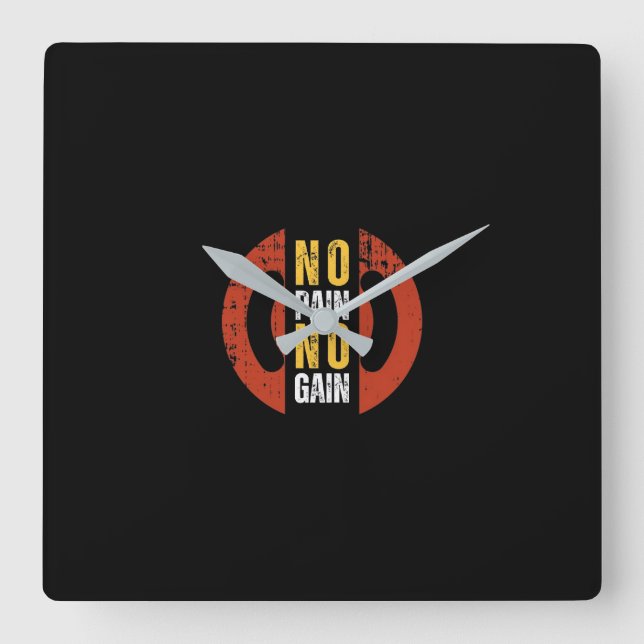 Wall-Uhr Quadratische Wanduhr (Vorderseite)