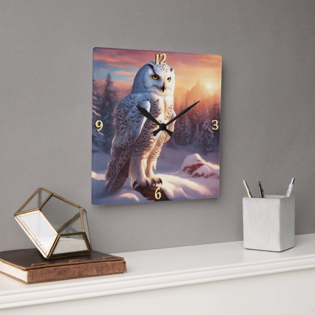 Wall-Uhr Quadratische Wanduhr (Büro)