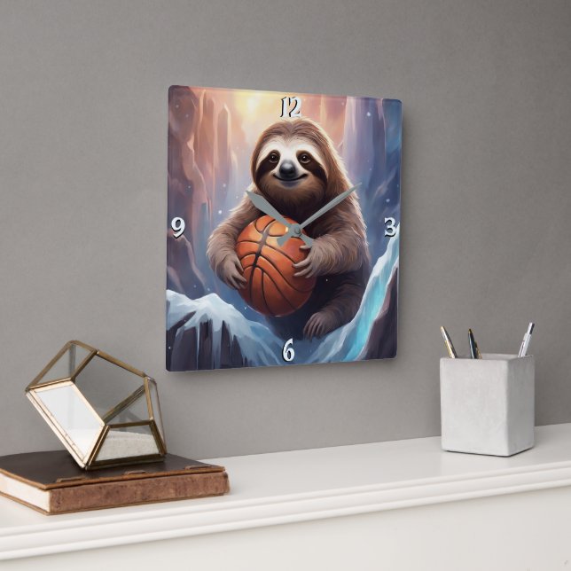 Wall-Uhr Quadratische Wanduhr (Büro)
