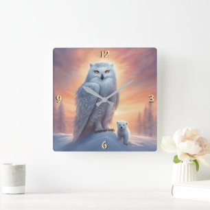 Wall-Uhr Quadratische Wanduhr