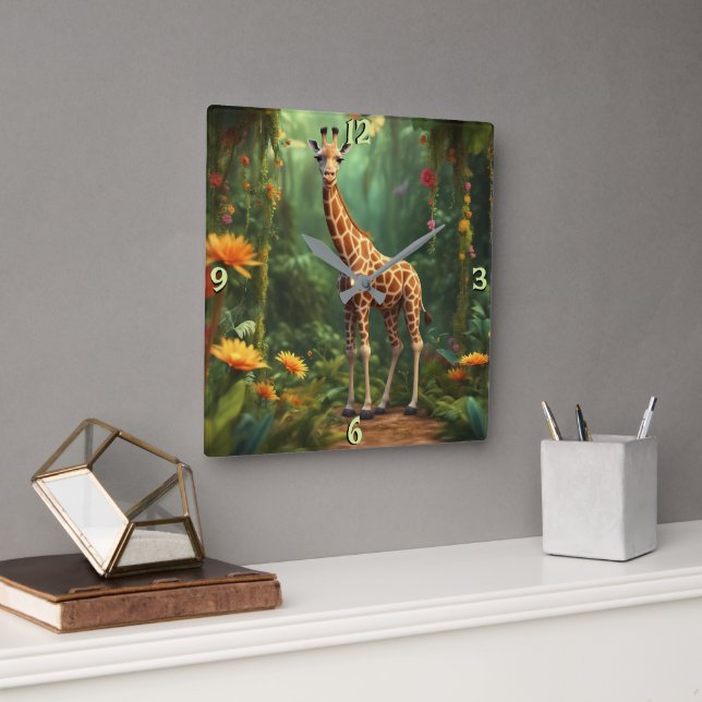 Wall-Uhr Quadratische Wanduhr (Büro)