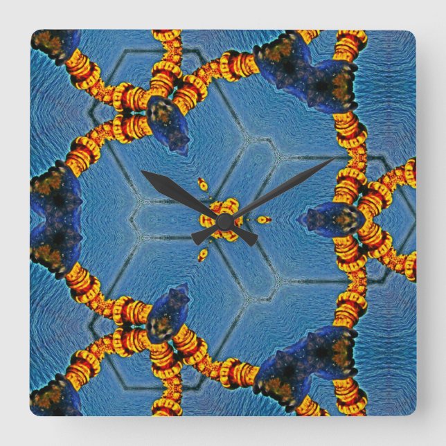 Wall-Uhr Quadratische Wanduhr (Vorderseite)