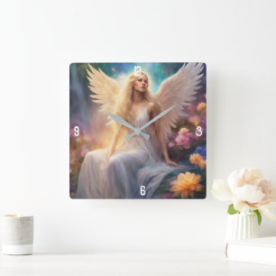 Wall-Uhr Quadratische Wanduhr