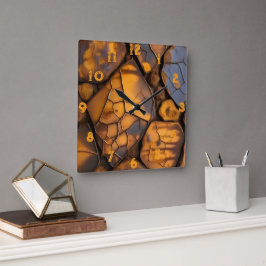 Wall-Uhr Quadratische Wanduhr