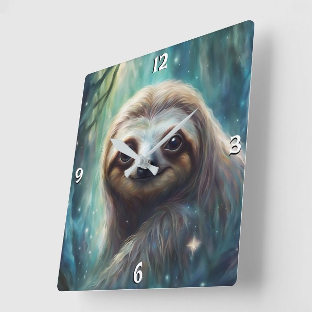 Wall-Uhr Quadratische Wanduhr (Winkel)