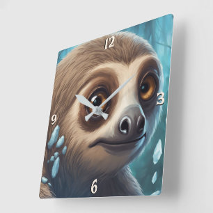 Wall-Uhr Quadratische Wanduhr