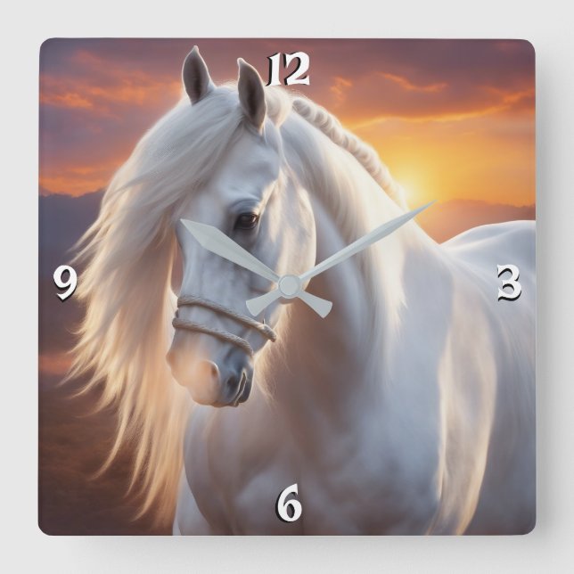 Wall-Uhr Quadratische Wanduhr (Vorderseite)