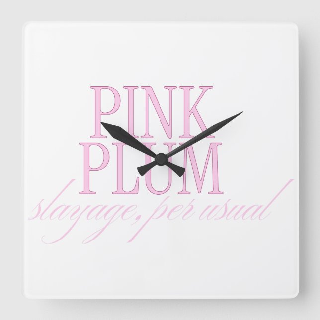 Wall-Uhr Quadratische Wanduhr (Vorderseite)