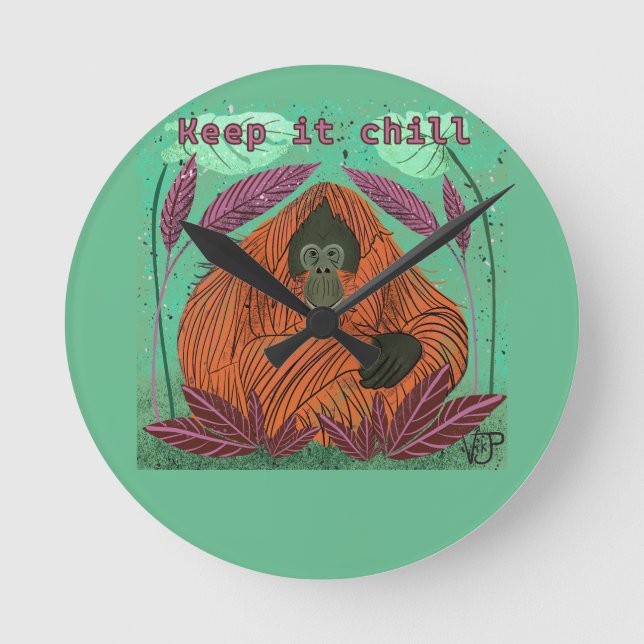 Wall-Uhr Runde Wanduhr (Vorderseite)