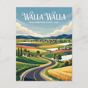 Walla Walla Valley USA Postkarte