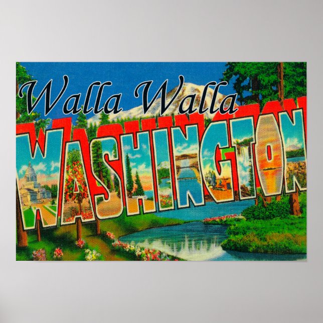 Walla Walla, Washington - Große Briefszenen Poster (Vorne)
