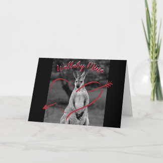 Wallaby Mine Heart Valentine's Day Australia Card Feiertagskarte