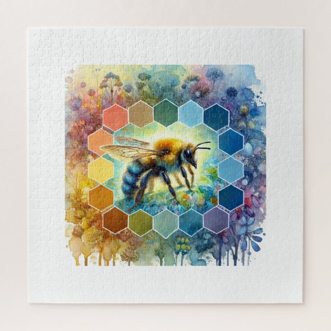 Wallace bee painting 130724AREF109 - Watercolor (Vertikal)