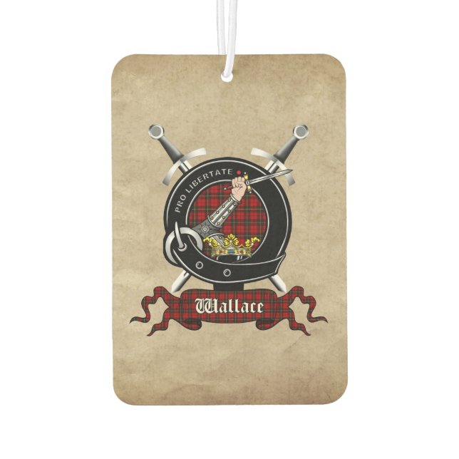 Wallace Clan Abzeichen Car Freshener Autolufterfrischer (Rückseite)