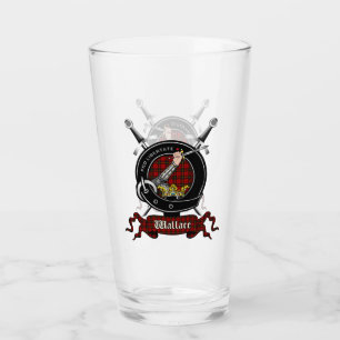 Wallace Clan Abzeichen Pint Glass Glas