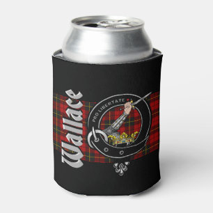 Wallace Clan Abzeichen & Tartan Dosenkühler
