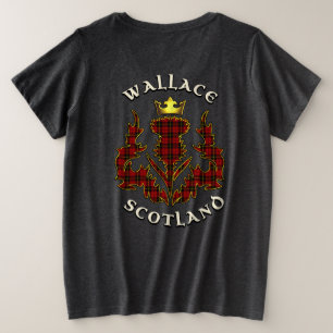 Wallace Clan Badge & Tartan avec Motto