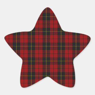 Wallace-ClanScottishTartan Stern-Aufkleber