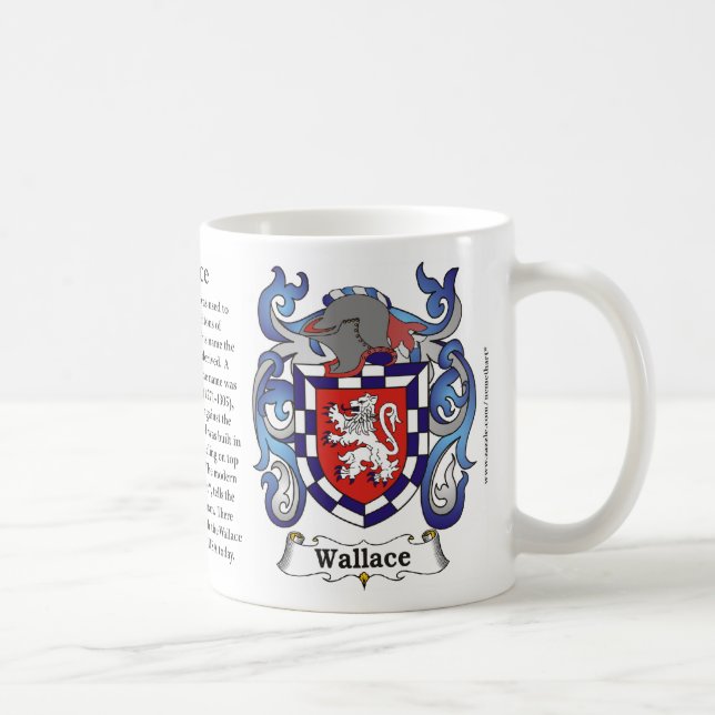 Wallace-Familien-Wappen Tasse (Rechts)