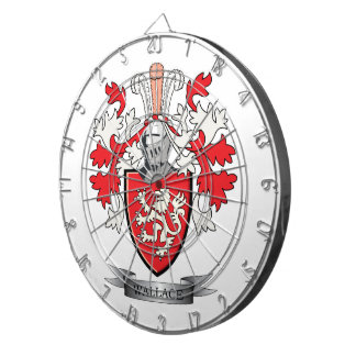 Wallace-Familienwappen-Wappen Dartscheibe