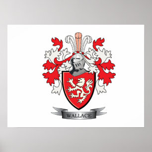 Wallace-Familienwappen-Wappen Poster