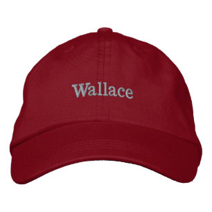 "Wallace" Herrenname bestickt, Bestickte Baseballkappe
