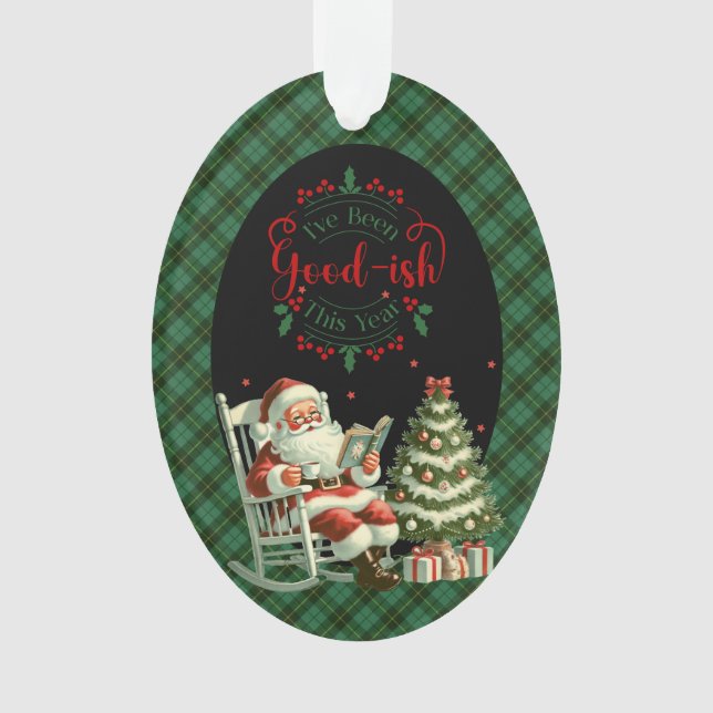 Wallace Hunting   Scottish Tartan Christmas Ornament (Vorderseite)