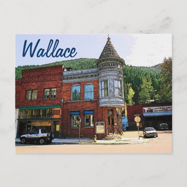 Wallace (ID) Postkarte (Vorderseite)