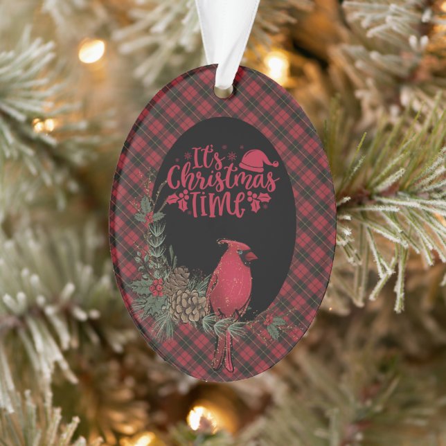Wallace Red  Original Scottish Tartan Christmas Ornament (Baum)