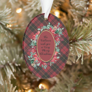 Wallace Red Patiné Original Tartan écossais