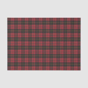 Wallace Red Weathered Original Scottish Tartan Seidenpapier