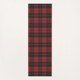 Wallace Red Weathered Original Scottish Tartan Yogamatte
