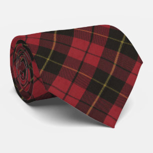 Wallace Red Weathered Scottish Tartan Krawatte
