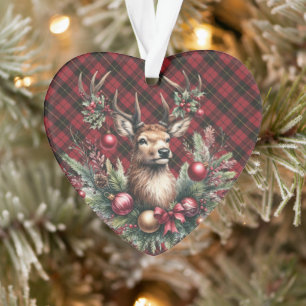 Wallace Rot verwitterter schottischer Tartan-Weihn Ornament