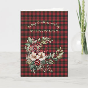 Wallace Roter Schottischer Tartan-Feiertagskarte Feiertagskarte