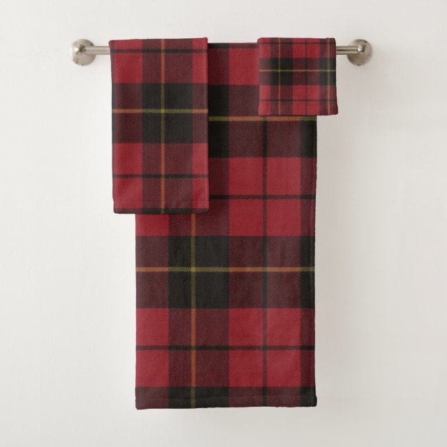 Wallace Rouge Tartan Patiné (En situation)